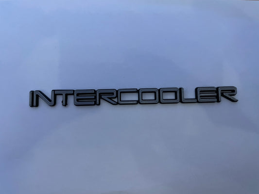 Emblem "Intercooler"